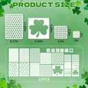 22 Pcs Shamrocks Cookie Stencils for Royal Icing, St Patricks Day Clover & Irish Gnome Templates, Reusable PET Baking Stencils in Assorted Sizes for Cookies, Desserts & Crafts