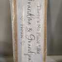Grandma and Grandpa's House Wall Decor, 32x12 Inch, Natural