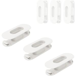 Baskiss 6 Pack Cord Organizer for Kitchen Appliances - Upgraded Stackable Silicone Adhesive Cable Management Wrap Holder for Mixer, Blender, Air Fryer, Pressure Cooker, Coffee Maker (Milky White)