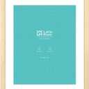LaVie Home 20x24 Picture Frame Beige Oak Wood Poster Frame, Display Pictures 16x20 with Mat or 20x24 Without Mat, Stable Frame and Polished Plexiglass, Horizontal and Vertical Format of The Walls