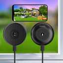 2 Pack No-Drill Window Camera, 5GHz & 2.4GHz WiFi 2K Outdoor Monitoring Thru Glass, Anti-Glare Full Color Night Vision, Window Mounted Security Camera for Home Security, Works with Alexa