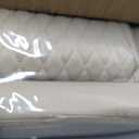 Light Beige Thick Nappa Leather Automotive Front Car Seat Covers Set of 2