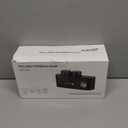 Upgrade Toothbrush Sterilizer,Toothbrush Holder for Bathroom,Tooth Brush Cleaning Tool with Toothpaste Dispenser Wall Mounted Type-C Charging with 2 Cups (Black)