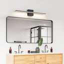 Vanity Light for Bathroom Lighting Fixtures Over Mirror 24 Inch Dimmable 5CCT Modern Vanity Lights Black Bathroom Light Bar Bath Wall Sconce 18W