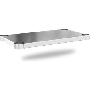 Chingoo Stainless Steel Undershelf 30x48 Inches for Commercial Work Table - Bottom Shelf Add-On Extra Storage for NSF Kitchen Restaurant, Café, Bakery or Food Prep Stations