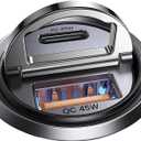 MRGLAS 90W USB C Car Charger Fast Charging,[Invisible Design] All Metal Car Charger USB C PD45W+QC3.0 Dual Port Cigarette Lighter Car Adapter for iPhone 17 16 Pro Max Air Plus 15 Samsung S25 Ultra