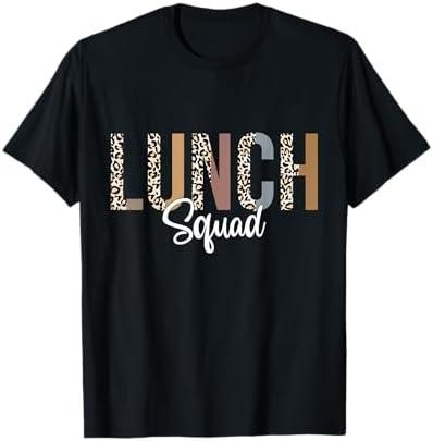 Lunch Squad School Counselor Food Service Crew Lunch Lady T-Shirt, L