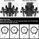 ROCKBROS Foldable Bike Stand Floor Bike Parking Stand Bicycle Rack for 20"-29" Mountain Road Indoor Outdoor Garage Storage