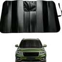GWUSKDT Car Windshield Sunshade-Thicken 5-Layer Bubble Block Heat and Sun UV Rays,Front Windshield Sun Shade- Keeps Your Vehicle Cool - 58 x 27.5 Inch new Upgraded (New Black)