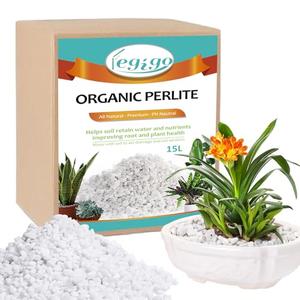 Legigo 15 Quarts Organic Horticultural Perlite for Plants Indoor- Natural Horticultural Soil Additive Conditioner Mix for Improves Drainage, Ventilation And Root Growth