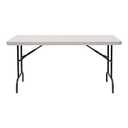 Iceberg IndestrucTable Commercial Folding Table  Heavy-Duty 60 Plastic Utility Table for Indoor/Outdoor Use, Platinum Granite Finish, 1000 lb Weight Capacity  Durable Event or Office Table (30" x 60")