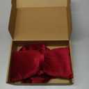 Gejoy Christmas Velvet Red Bow Christmas Tree Topper Bow Decorations 17.7''x9.8'' Red Xmas Decorations for Xmas Tree Home Wreath Front Door Fireplace