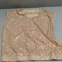 GRACE KARIN V Neck Sequin Short Sleeve Tops for Women Elastic Sparkly Tank Top for Party (XX-Large, Black)