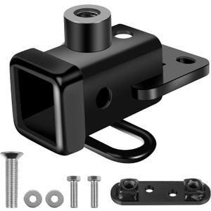 13419 Class 3 Trailer Hitch Receiver for Dodge Ram 1500 Hitch Receiver(2019-2024),2"Hitch Receiver,Compatible Tow Hook, Cargo Rack, Bike Rack, Ball Rack,Tow Hook (Black, Including Accessories)