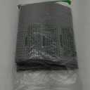 No Hook Shower Curtain with Snap in Liner Set Waffle Shower Curtain for Bathroom Hotel Style Fabric Waterproof Inner Liner, 71" W x 74" H, Grey