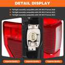 Tail Light w/Blind Spot Compatible with 2020 2021 2022 (F Series) 250 350 Super Duty Rear Lamp Taillight Left Side LC3Z13405E FO2800282 (Left)