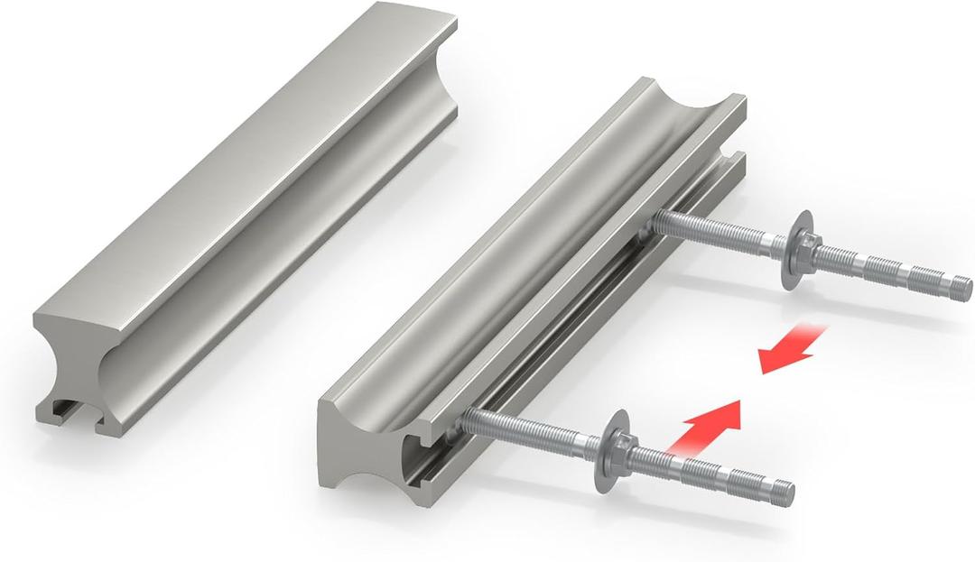 homdiy 10 Pack Adjustable Brushed Nickel Cabinet Pulls 1" to 4" (25-102mm) Adjustable Hole Distance Drawer Pulls