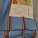 mixinni Vintage Striped Blue Duvet Cover Full - 100% Cotton Red Stripes 3-Piece Bedding Duvet Cover Set with Zipper Closure, Soft & Breathable Retro Design for All Seasons (Full Size)
