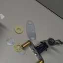 Bathroom Double Coupling Sink Tap Attachment Mixer Tap Bathroom (Silver One Size)