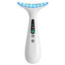 Facial and Neck Massager for Face, Neck - Skin Lifting & Firming - Wrinkle & Dark Circle Reducer - at Home Skin Care Face Sculpting Tool and Neck Massager-Milky White (Single Head)