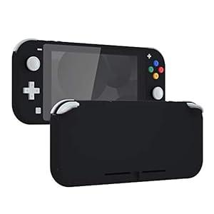 eXtremeRate Soft Touch Black DIY Replacement Shell for Nintendo Switch Lite, NSL Handheld Controller Housing w/ Screen Protector, Custom Case Cover for Nintendo Switch Lite