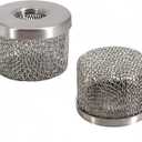 181073 Or 181-073 Pump Inlet Strainer with 1/2" Npt Thread Stainless Steel Fits Airless Paint Sprayer 455 495 Ultra 500 Ultra Max 695 Suction Hose Double Screen (2Pcs)