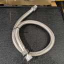 3/4" x 40" Air Compressor Jumper Hose – Corrugated Stainless Core, Braided Protective Sleeve, 870 PSI, 3/4" NPT Rotating Ends