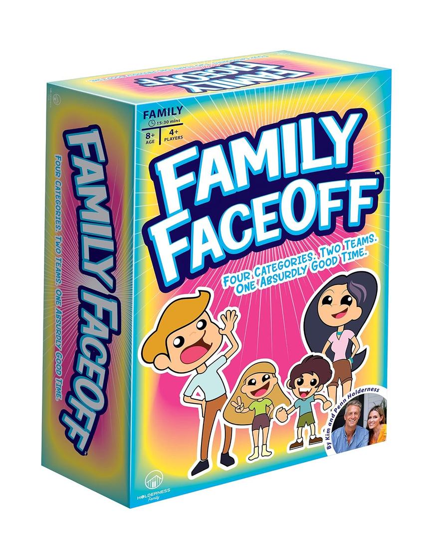 Faceoff Fun Active Game Meant to Get You Moving with The Holderness Family - Best for Rainy Day Play