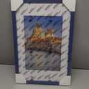 wyooxoo 11x17 Picture Frame Dark blue Solid Wood Photo Frames Display Pictures 8x12 with Mat or 11x17 Without Mat Colorful Frame For Tabletop Display or Wall