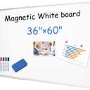 XIWODE Large Magnetic Dry Erase BoardWhiteboard for Wall, 36 x 60 inches, Whiteboard Marker Board Writing BoardSilver Aluminum Frame, Durable,Whiteboard for Home School & Office
