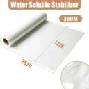 Water Soluble Stabilizer for Embroidery, 12"x25Yd Roll Wash Away Stabilizer