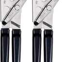 EZ-DUZ-IT Deluxe Can Opener with Black Grips (Set of 2)