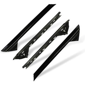 Nakkaa A-Pillar Molding Trim Kit Outer and Inner Trim Set Compatible with Explorer 2011-2019 Replaces 926-450 926-451 BB5Z7803137AA BB5Z7803145AA BB5Z7803136AA BB5Z7803144AA Left & Right