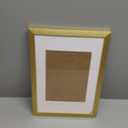 Wood 9x11 Frame Gold, Ornate Natural Wooden 11x9in Picture Frames, Modern Golden 9 x 11inch Gallery Photo Pic Frame with HD Plexiglass, Horizontal Vertical Wall Mounting Tabletop Display 1Pcs