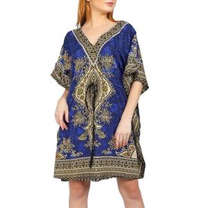 Tengru Lifestyle Ladies Short Kaftans Tunic Kimono Maxi Women Dashiki African Caftan Plus Size Lounge Girls Kimono
