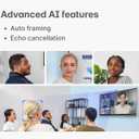 Vibe Smart Camera Smart Whiteboard, 4K Meeting Room Video Camera, 6 Microphones, Wide Field of View 142, AI-Powered Tracking & Auto Framing
