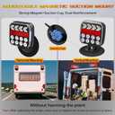Wireless Trailer Lights, Adjustable Magnetic LED Trailer Lights with Reflectors, Rechargeable Tow Tail Light Kit for Trucks, Boats, RVs, Campers, IP67 Waterproof