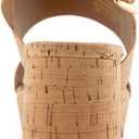 Aerosoles Women's CAMILIA Heeled Sandal, CORK/GOLD FLECK, 8M