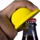 Windy City Novelties Construction Hat Key Chain with Bottle Opener - Set of 12 (Yellow)