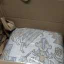 Machine Washable Rugs 8x10 Area Rugs for Living Room,Ultra Soft Low Pile Retro Rugs for Bedroom,Dining Room,Large Non Slip Carpet Vintage Distressed Accent Rug for Farmhouse Office Home Decor ( Taupe-Grey-Brown-Beige-Light Blue)