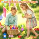 Shemira 24 Pack Easter Eggs Filled with Metal Brain Teaser Puzzle Toy for Easter Egg Hunt, Filled Easter Eggs For Teens, Easters' Goodie Bag Stuffers, Easters' Party Favors Basket Essentials,