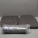 IASEAHK Chair Cushions for Dining Chairs Set of 3, Non Slip Kitchen Chair Pads, 17" x 16" x 2", Indoor Dining Chair Cushions with Ties, D-Shaped Seat Cushions for Kitchen Chairs, Dark Grey