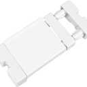 Extendable Narrow Closet Tension Shelf Slim Cupboard Divider Rod Adjustable Cabinet Organization Storage Rack Windowsill Bathroom Shelving Unit for Small Space - White