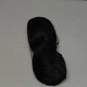 Short Black Drawstring Ponytail Hair Extension for Black Women 14 Inch Straight Ponytail with End Curls Synthetic Fake Hairpieces (Short Curly-1B Jet Black)