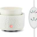 Wax Melt Warmer with Timer | 3-in-1 Electric Candle Wax Warmer | Ceramic Wax Burner Fragrance Warmers | Cute Candle Warmer Wax Melter for Scented Auto Shut Off & Adjust Fragrance Intensity