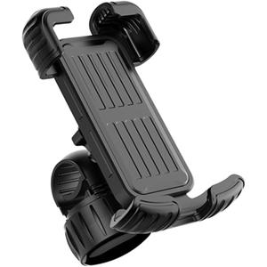 POPETPOP Phone Holder Bracket Shockproof Design for Motorcycles Electric and Scooters Angle for Safe Navigation Fits Handlebar Diameters, 5.71 x 3.54 x 2.56 inches, Black 