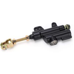 Universal Rear Brake Master Cylinder, Rear Foot Brake Hydraulic Master Cylinder Pump for Motorbike ATV Dirt Bike(Black)