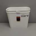 rejomiik Bathroom Small Trash Can Slim Garbage Can Wastebasket 3.5 Gallon Plastic Trash Bin Container for Bedroom, Home, Office, Dorm Room, Kitchen, 2 Pack White