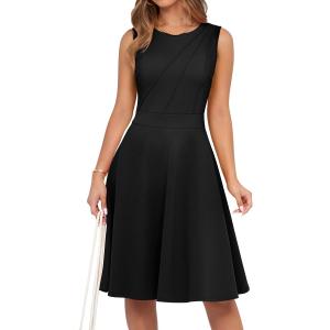 Sureple Womens Summer Cocktail Dresses 2025 Sleeveless Casual Fitted Tank Beach Swing A-Line Sundress, Size: XL