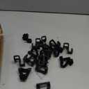 HOUSE DAY Space Saving Hanger Hooks 60 Pack, Black Clothes Hanger Connector Hooks, Heavy Duty Hanger Hooks Space Saver, Premium College Dorm Room Essentials, Good Closet Organizers and Storage